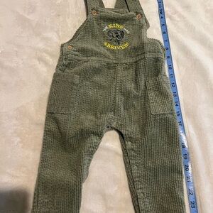 Disney Green Corduroy Overalls